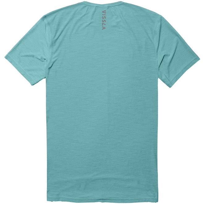 Vissla Heren Twisted Short Sleeve Surf Tee Jade Heather