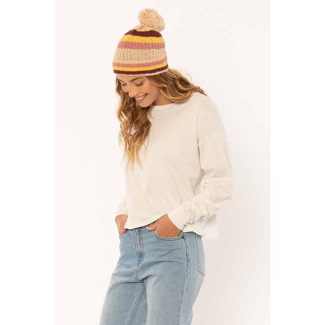 Sisstrevolution Beach Bonfire Beanie Tan