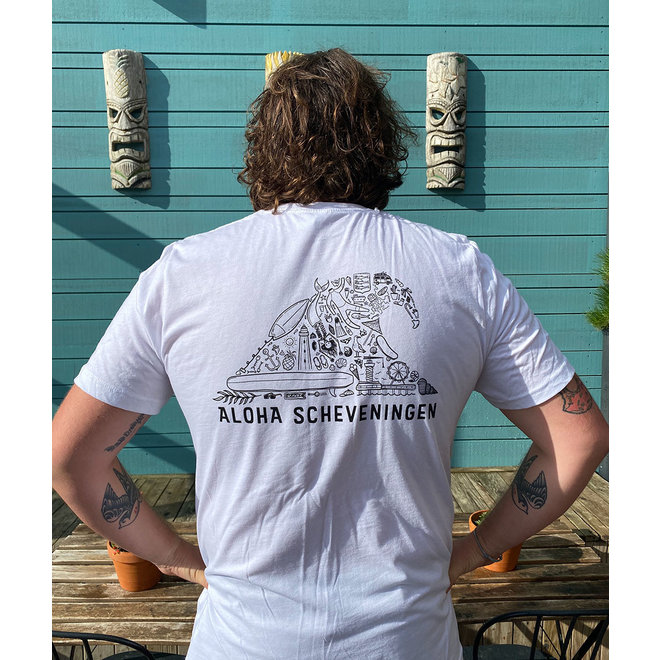 Aloha Wave T-Shirt White Unisex