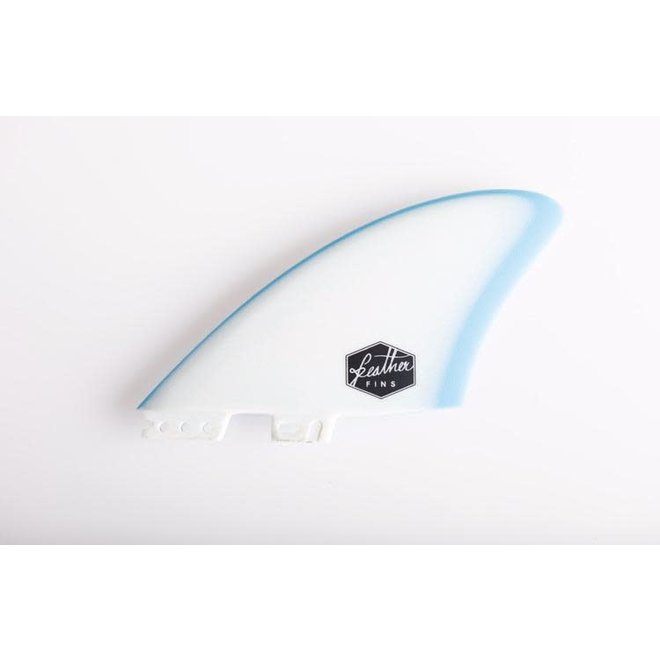 Feather Fins Click Tab Twin Fin Blue/White
