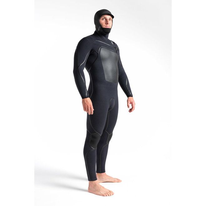 C-Skins Wired 5/4 Heren Wetsuit Hooded BX/BX/Black