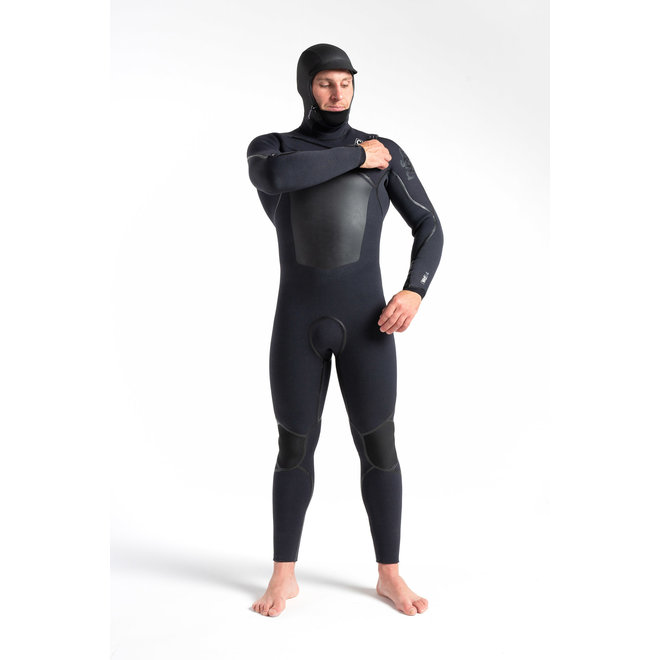 C-Skins Wired 5/4 Heren Wetsuit Hooded BX/BX/Black