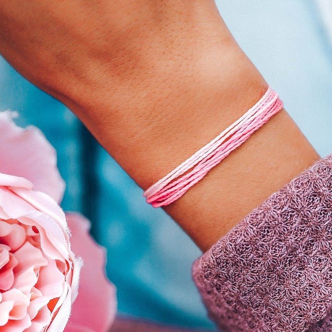 Pura Vida  Charity: Boarding 4 Breast Cancer Bracelet