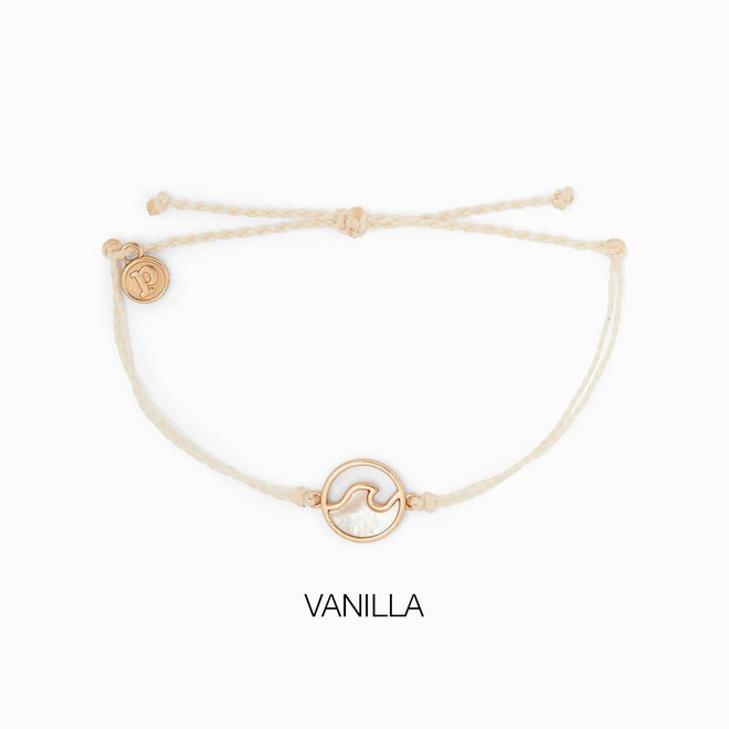 Pura Vida Stone Wave Bracelet Rose Gold