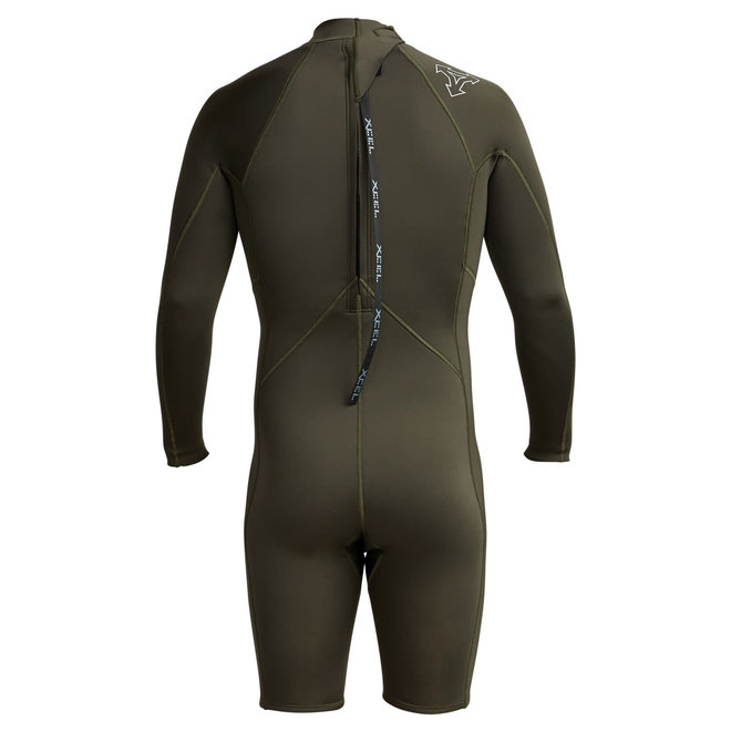 XCEL 2mm Axis Long Sleeve Shorty Wetsuit Dark Forest