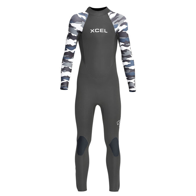 XCEL 3/2 Kids Axis Back Zip Wetsuit Graphite