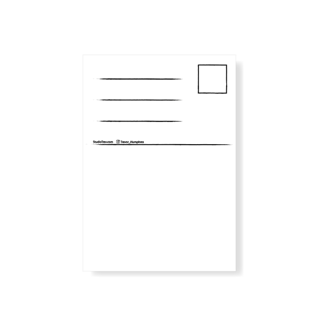 Trevor Humphres Endless Lines Postcard