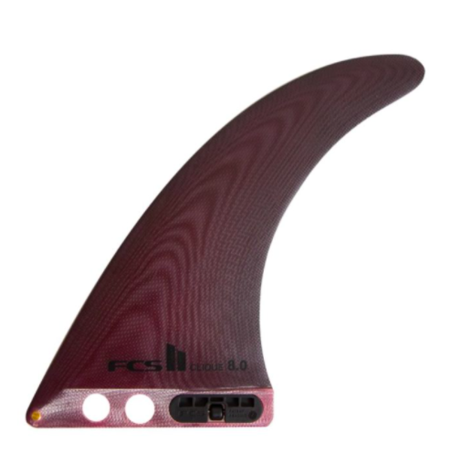 FCS II Clique PG 10 Inch Longboard Fin Dust Red