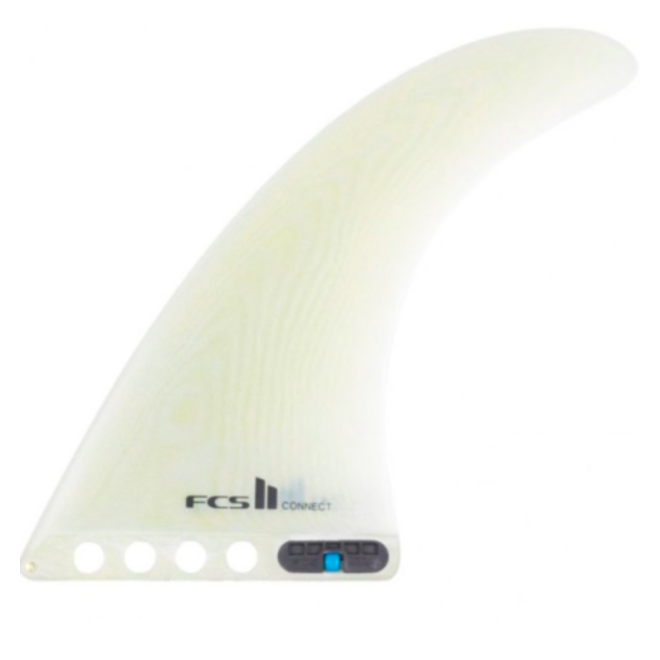 FCS II Connect PG 7 Inch Longboard Fin Clear