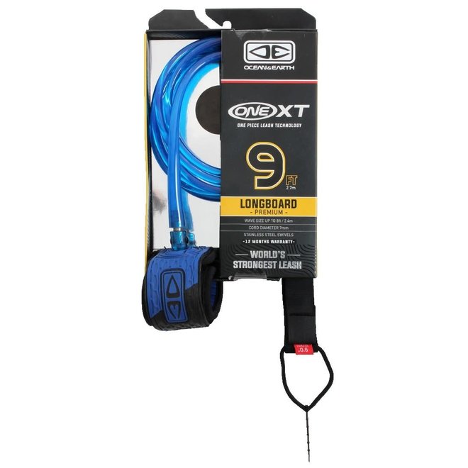 Ocean & Earth 9ft Premium XT Leash Blue