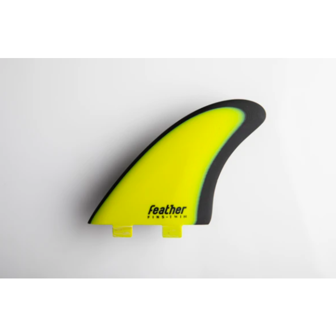 Feather Fins Dual Tab Modern Keel Fins Yellow/Black