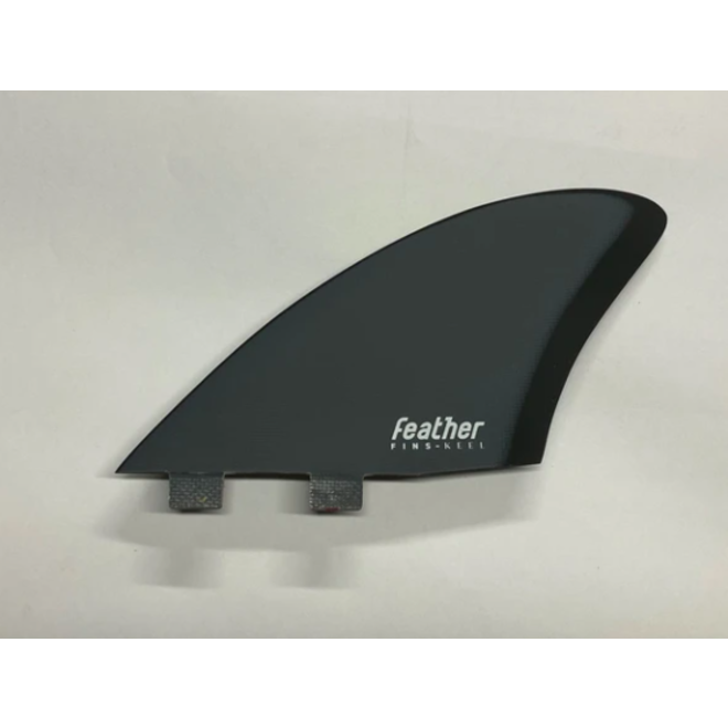 Feather Fins Dual Tab Twin Keel Fins Grey/Black