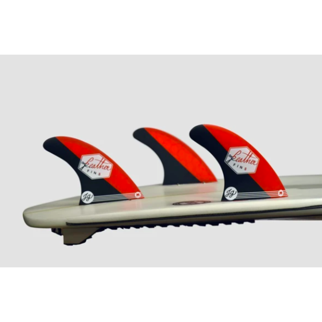 Feather Fins Dual Tab Signatures Jonathan Gonzalez Thruster Fins Red