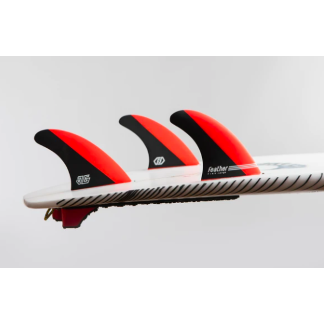 Feather Fins Single Tab Signatures Jonathan Gonzalez Thruster Fins Red