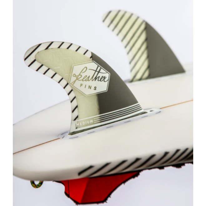 Feather Fins Single Tab Superlight Thruster Fins Grey