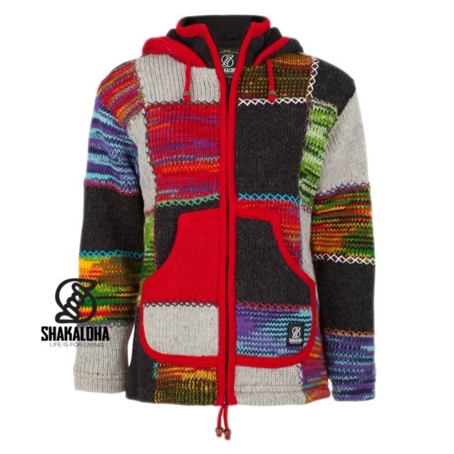 Shakaloha Dames Patch Zip Hoodie Multi