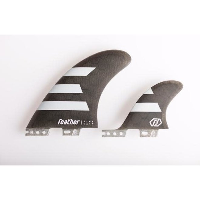 Feather Fins Click Tab Twin 2+1 HC Fins Black