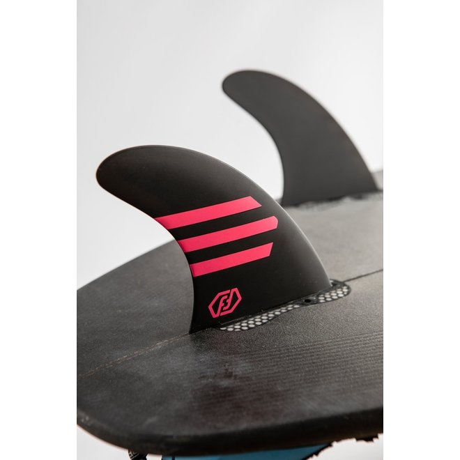 Feather Fins Click Tab Ultralight Epoxy HC Thruster Fins Black/Burgundy