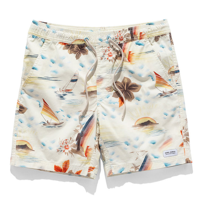 Banks Journal Heren Rainbows Boardshorts Blue Fog