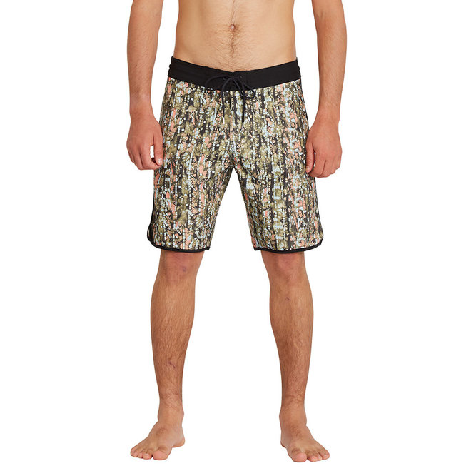 Volcom Men's Sea Batik Scallop 19'' Boardshorts Old Mill