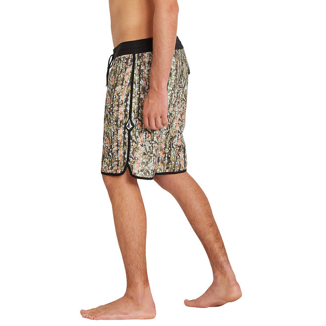 Volcom Men's Sea Batik Scallop 19'' Boardshorts Old Mill