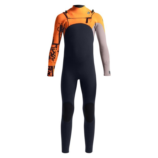 C-Skins Session 4/3 Kinder Wetsuit  Black/Orange/Charcoal