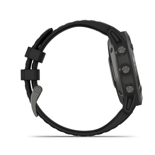 Garmin Fenix 6 Pro Slate Grey Black Siliconen Smartwatch verkrijgbaar. Aloha Beachclub Surfschool Surfshop