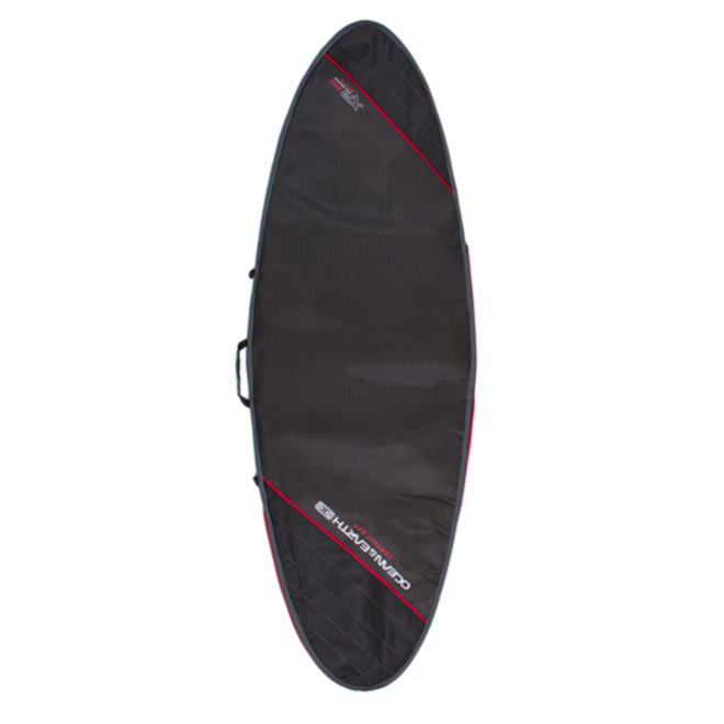 Ocean & Earth Compact Fish Boardbag Black/Red