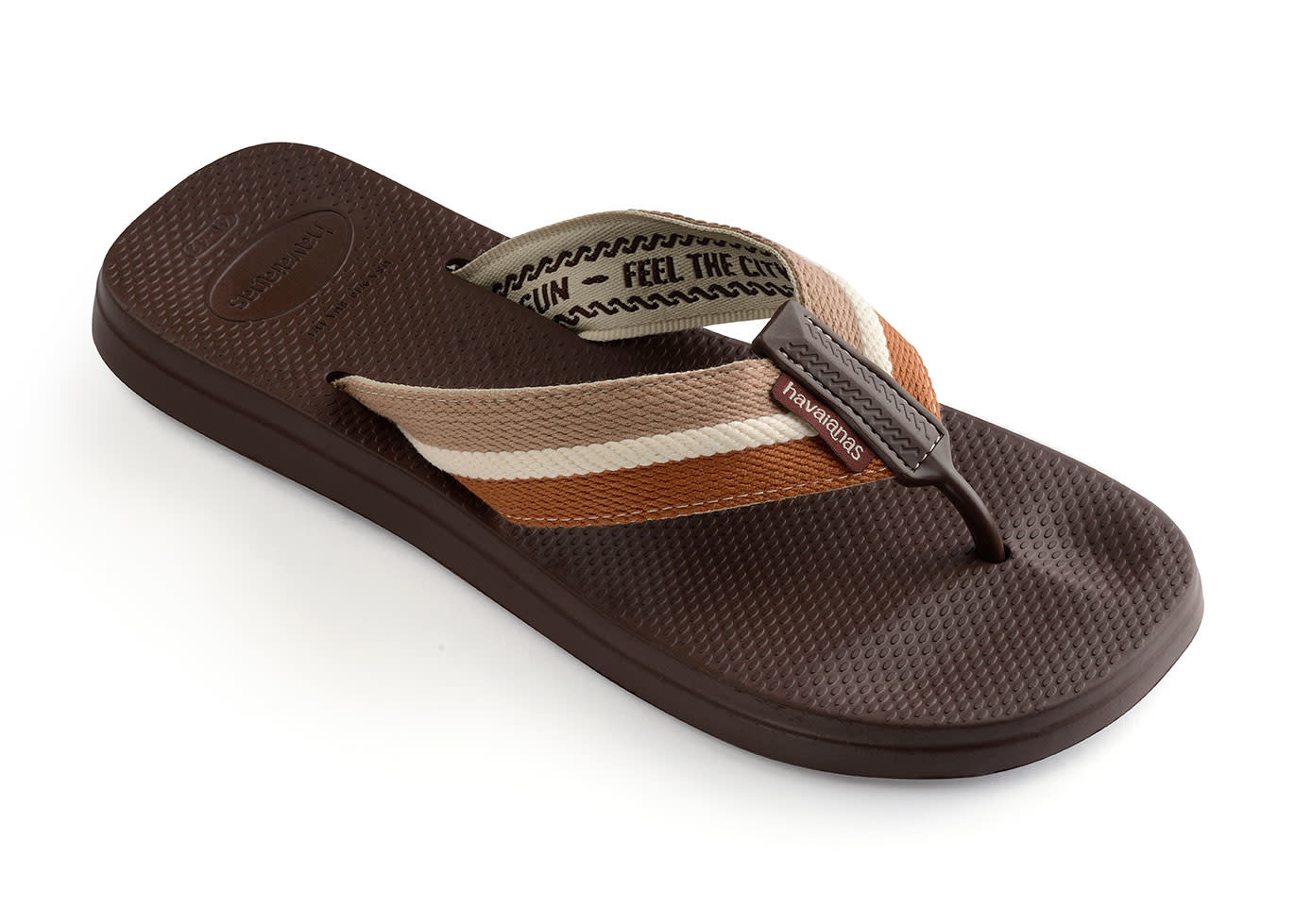 logo solide Weigeren Havaianas New Urban Way Dark Brown Slippers for sale at Aloha's Surfshop. -  Aloha surf