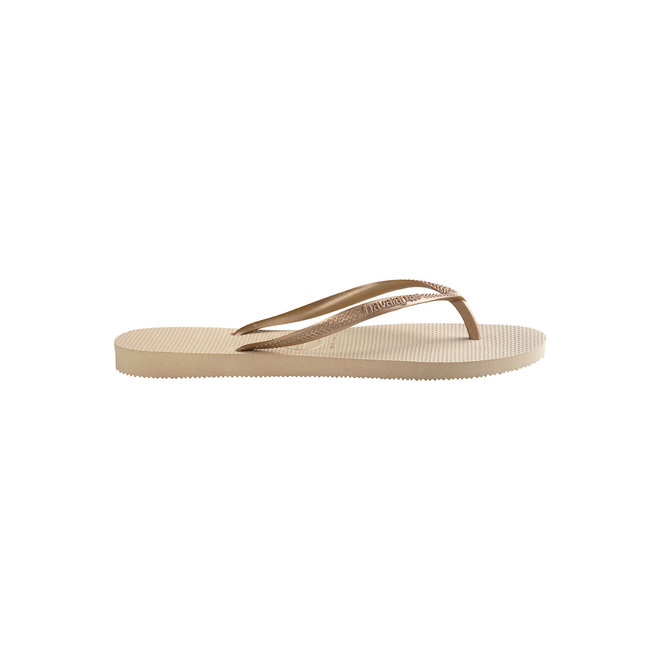 Havaianas Slim Sand Grey/Light Golden Slippers