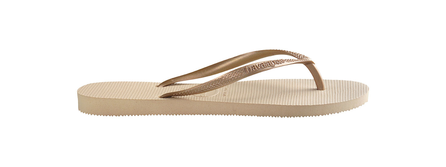 Havaianas Slim Sand Grey Light Golden Slippers for sale at Aloha