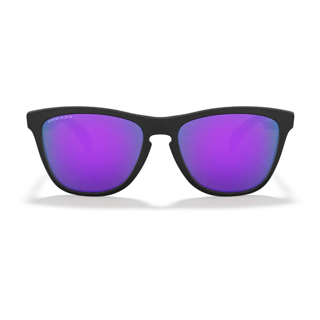 Oakley Frogskins Matte Black Prizm Violet Sunglasses