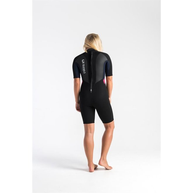C-Skins Element 3/2 Women's Shorty Wetsuit Slate/Black/Coral