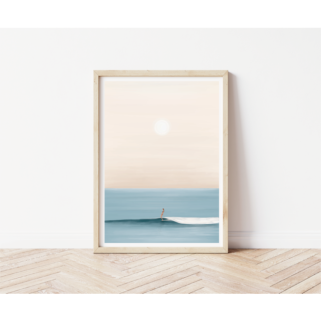 Trevor Humphres Tiny Wave Glide Poster