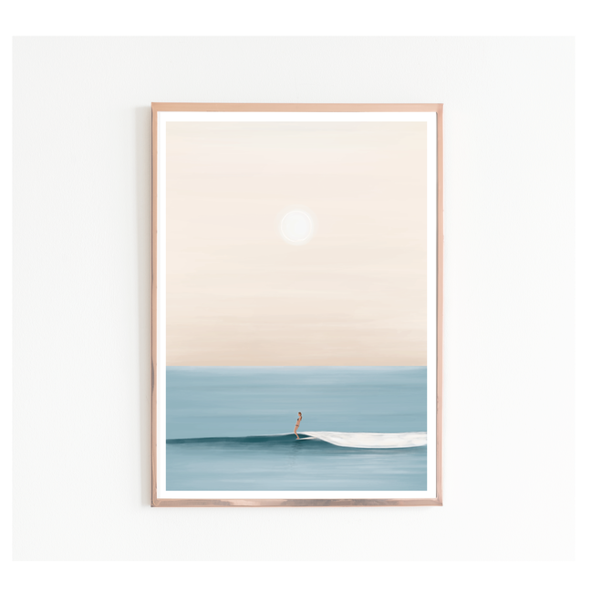 Trevor Humphres Tiny Wave Glide Poster