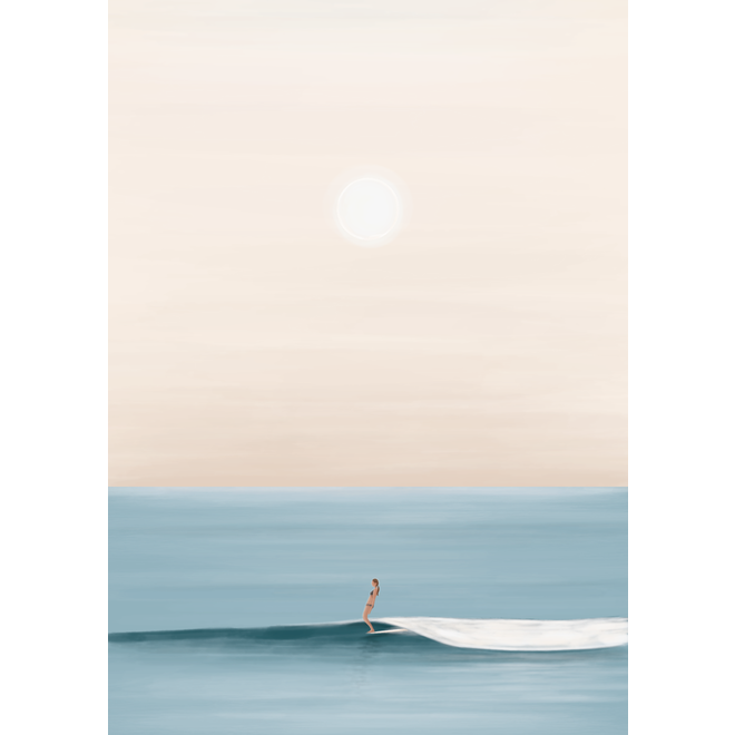 Trevor Humphres Tiny Wave Glide Poster