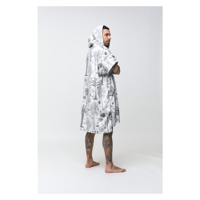 After Surf Poncho Botanical Light Grey