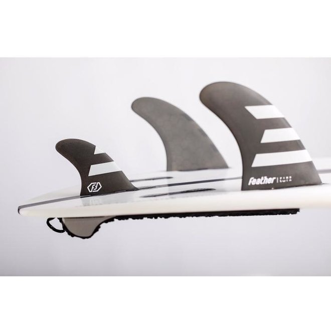 Feather Fins Click Tab Twin 2+1 HC Fins Black