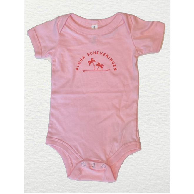 Aloha Baby Romper Pink