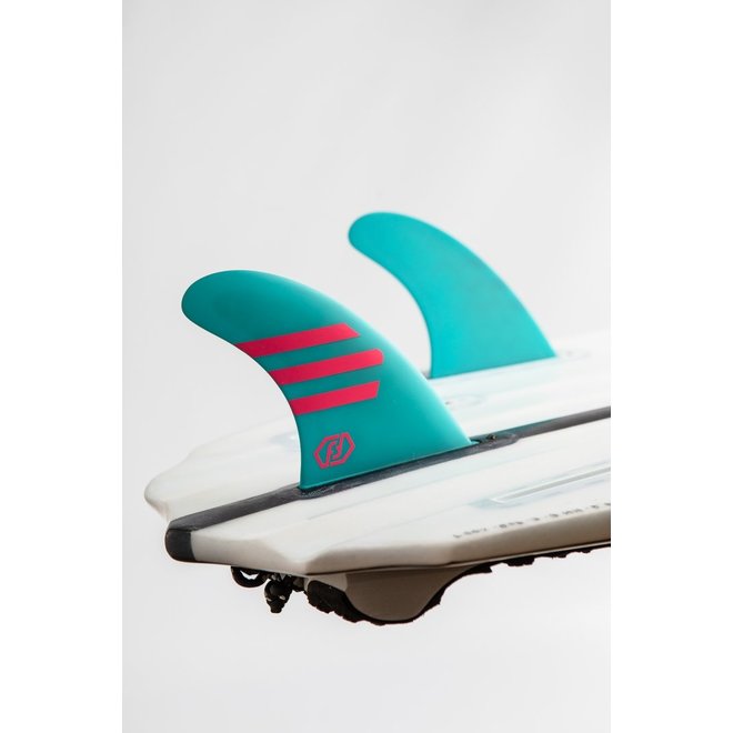 Feather Fins Single Tab Ultralight HC Thruster Blue/Pink