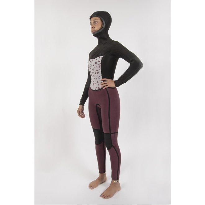 Sisstrevolution 7 Seas 5/4 Dames Hooded Wetsuit – Strong Blue