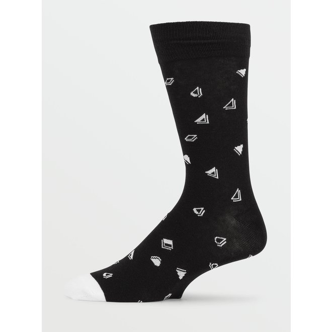 Volcom True Socks Black White