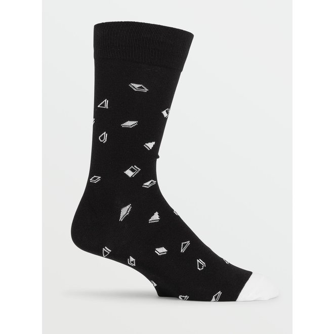 Volcom True Socks Black White