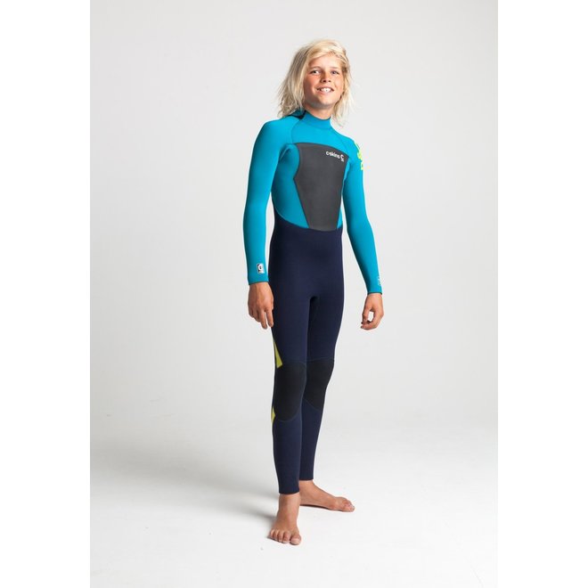 C-Skins Legend 5/4/3 Kids Wetsuit Slate/Ocean Teal/Yellow