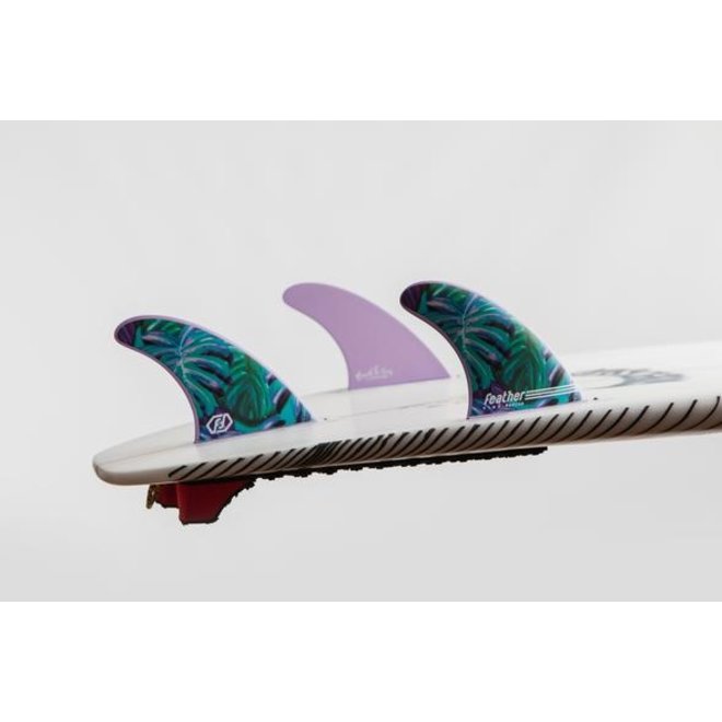 Feather Fins Dual Tab Signatures Maud le Car HC Thruster Fins