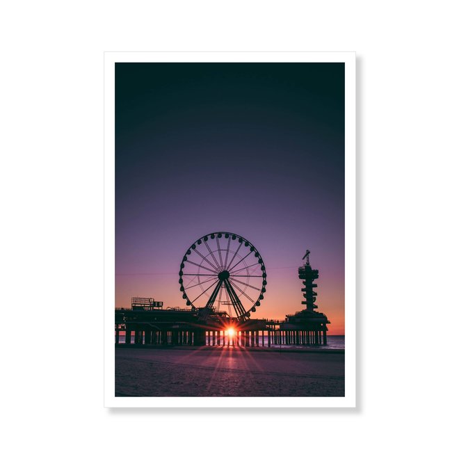 Jop Hermans Scheveningen Sunset Postcard