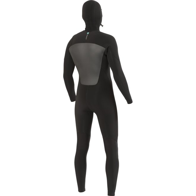 Vissla 7 Seas 5/4 Heren Hooded Wetsuit Black