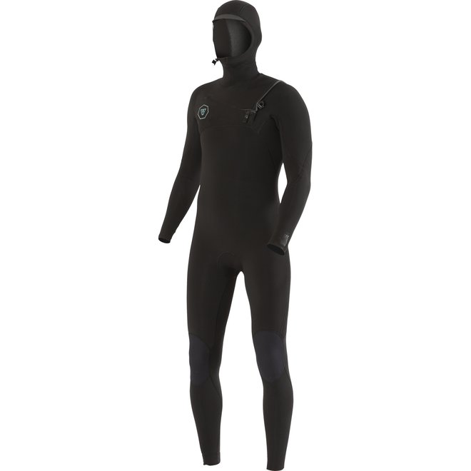 Vissla 7 Seas 5/4 Heren Hooded Wetsuit Black