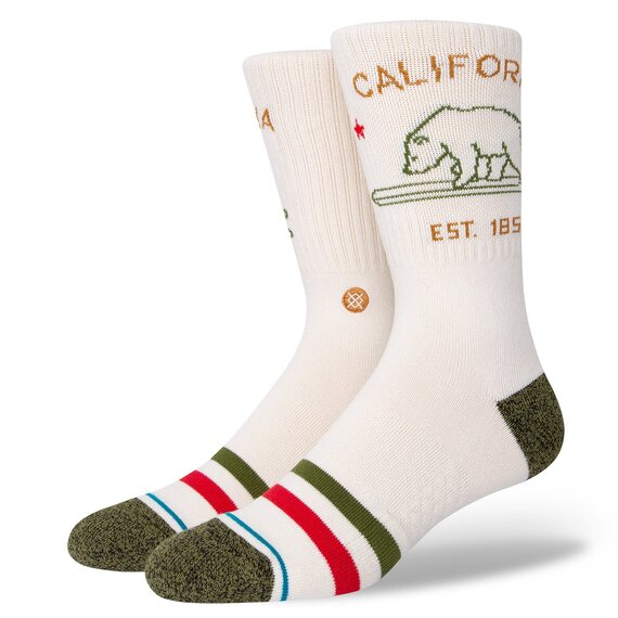 Stance California Republic 2 Socks Off White