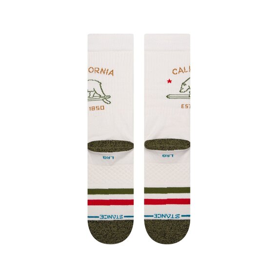 Stance California Republic 2 Socks Off White
